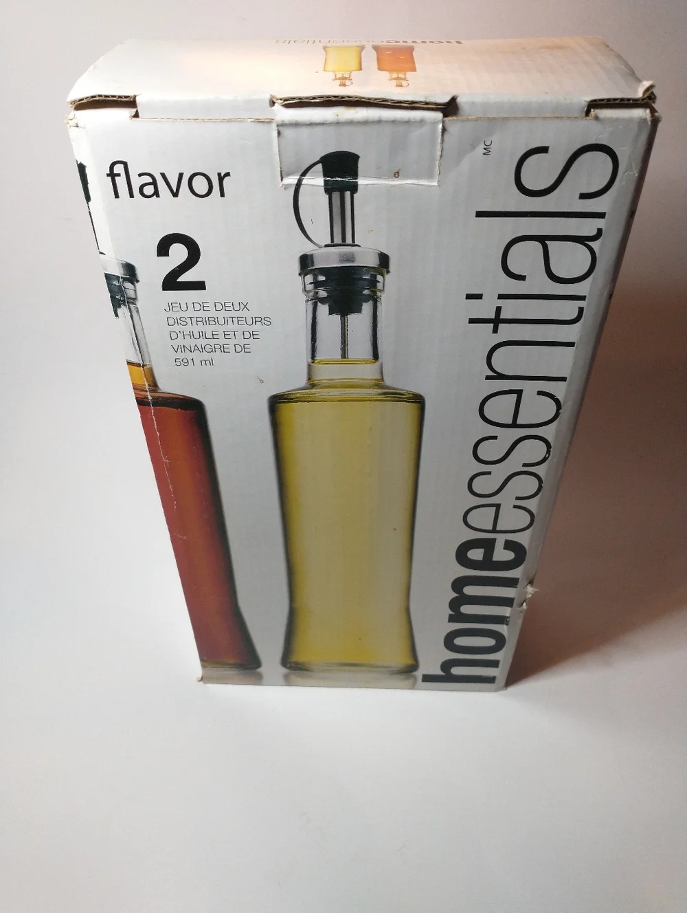 Home‎ Essentials 20 Oz. Oil & Vinegar Bottle Dispensers NIB Open Box